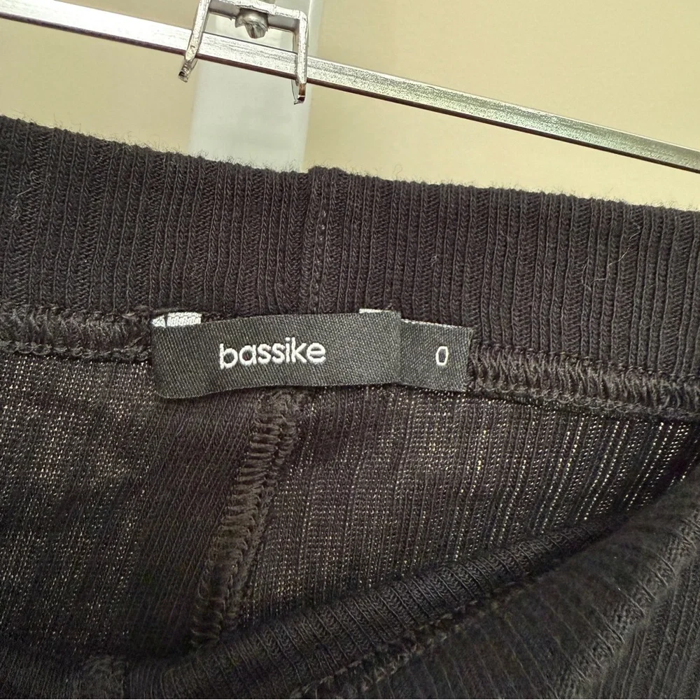 BASSIKE Rib Knit Flared Tights Pants size 0